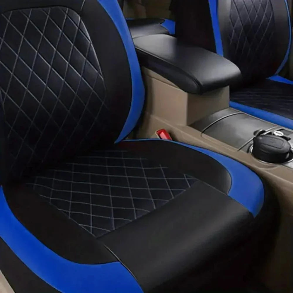 Sleek Black Car Seat Covers