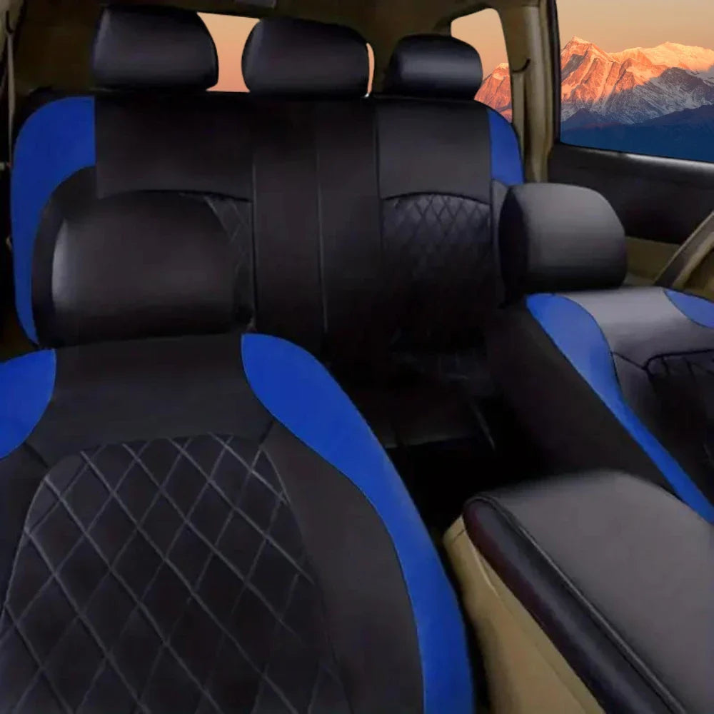 Sleek Black Car Seat Covers