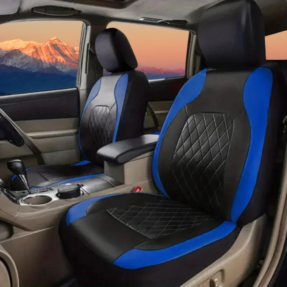 Sleek Black Car Seat Covers